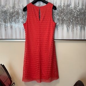 Watermelon Eyelet Summer Dress